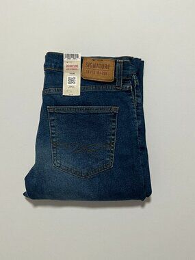 Signature Levi Strauss Slim Jeans *NWT Super Flex Medium Wash Men's size 34x30